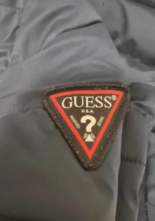 Abrigo Anorak Guess Azul con Capucha