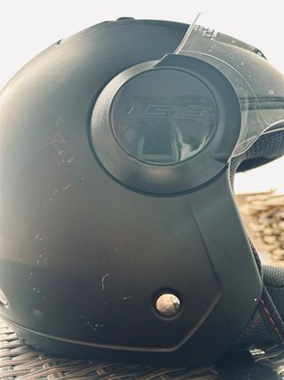 Casco Moto Jet LS2 Airflow L Nero Opaco