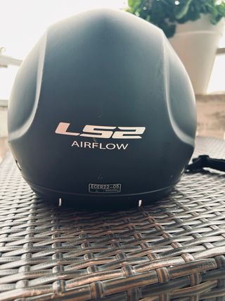 Casco Moto Jet LS2 Airflow L Nero Opaco