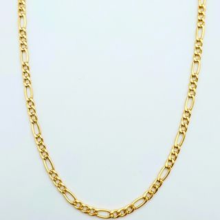 Cadena de Oro 18K, Fígaro 3x1, 8,77gr, 50cm