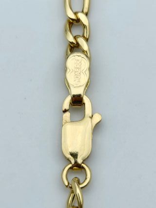 Cadena de Oro 18K, Fígaro 3x1, 8,77gr, 50cm