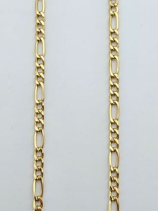 Cadena de Oro 18K, Fígaro 3x1, 8,77gr, 50cm
