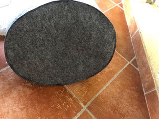 Cesto portatutto in tessuto grigio