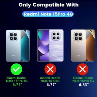 Funda Transparente Yohii Xiaomi Redmi Note 15 Pro