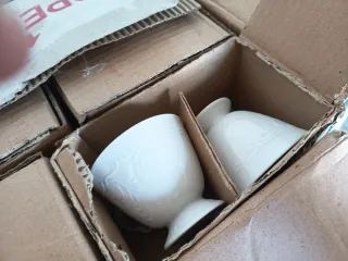 Vajilla y juego de café Alhambra blanco y oro