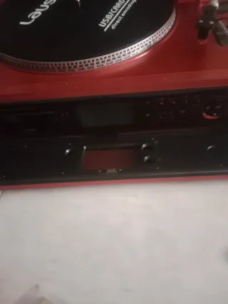 Tocadiscos Lauson Negro/Rojo