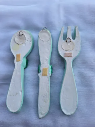 Set posate decorative artigianali  anni 2000