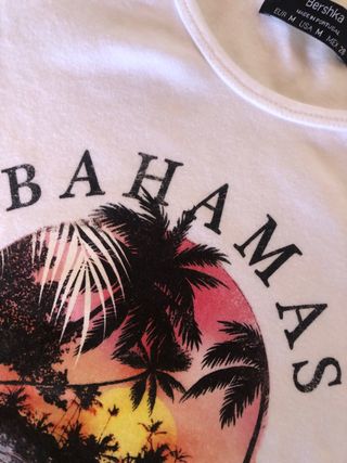 Camiseta Bershka Bahamas Talla M