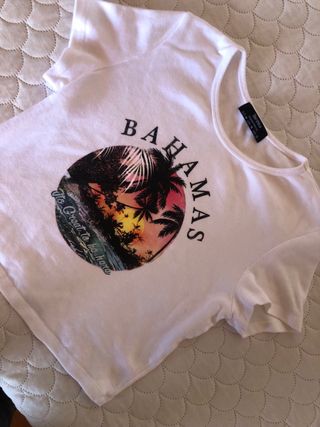 Camiseta Bershka Bahamas Talla M