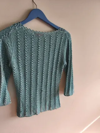 Jersey calados azul claro Talla M