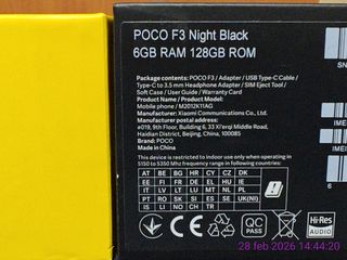 Poco F3 5G 6/128GB Nero