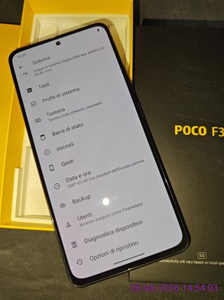 Poco F3 5G 6/128GB Nero