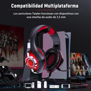 Cascos gaming para Ps4 Ps5 Xbox PC Laptop