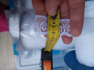 Encaje puntilla blanco 2,5cm ancho 40m