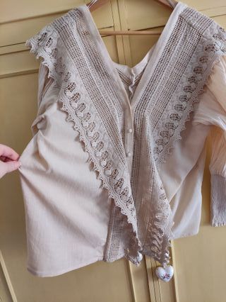 Blusa combinado crochet