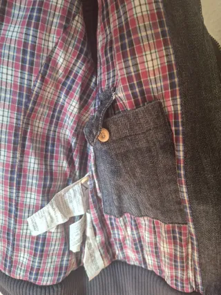 Chaleco Zara acolchado vaquero talla S