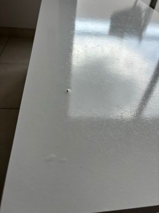 Mesa de centro elevable blanca