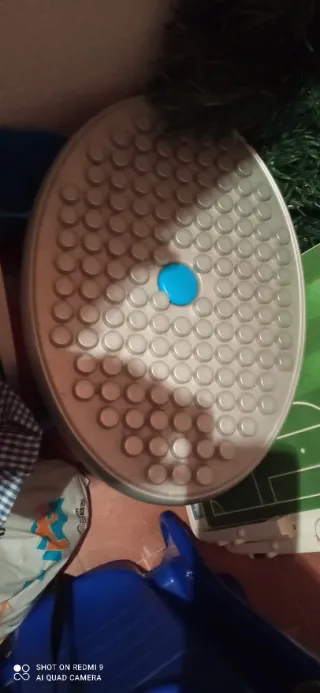 Pupitre infantil azul y gris