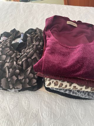 Lote 12 Camisetas  top y blusas alguna de fiesta