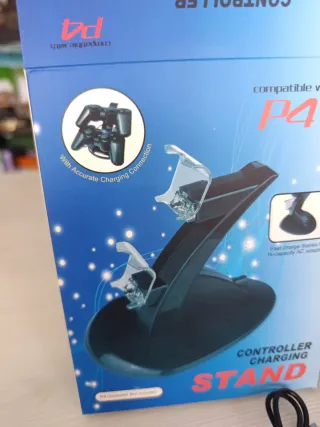 Soporte Cargador Doble Mando PS4