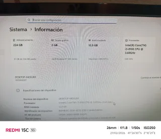 PC Gaming Intel 8100 Nero