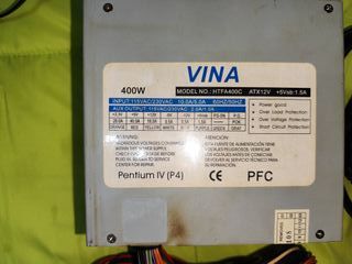 Fuente Alimentación VINA ATX 400W