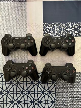 4 Mandos PS3 Sony Negros