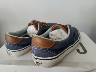Zapatillas Vans Tela Azul Marrón Talla 42