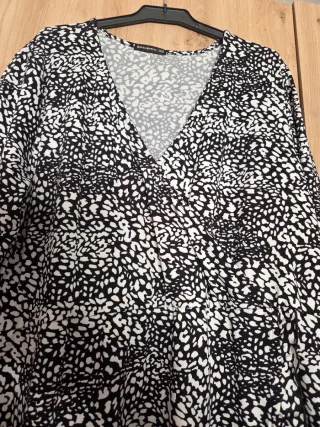 Vestido estampado manga larga