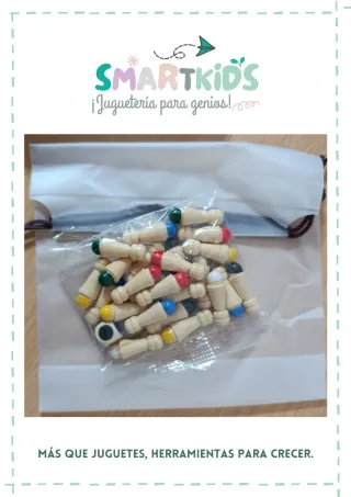 Juego didáctico de encaje y colores.  Menory