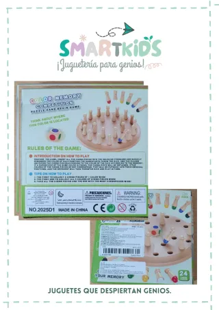 Juego didáctico de encaje y colores.  Menory