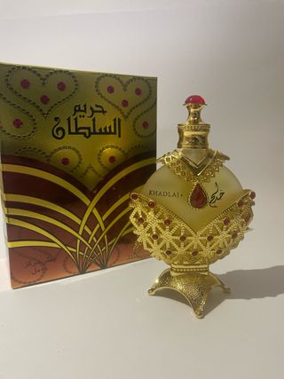 Aceite Perfume Harem Al Sultan Dorado y Rojo