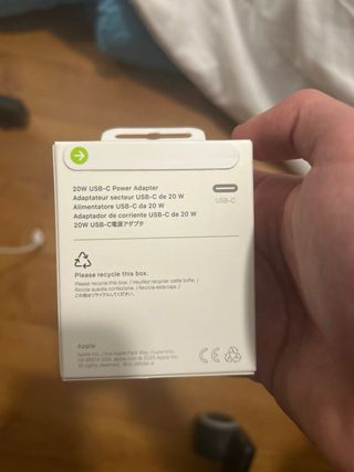 Cargador Apple USB-C 20W