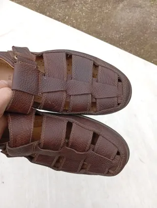 Sandali Clarks in pelle marrone