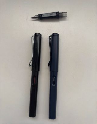 2 penne stilografiche tipo Lamy