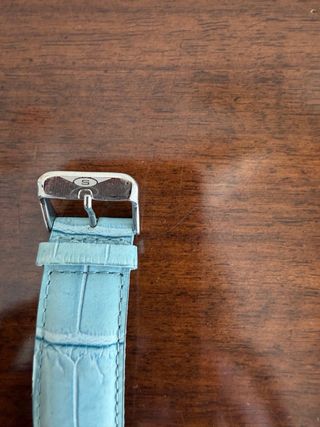 Reloj Sandoz Azul Celeste Cuadrado