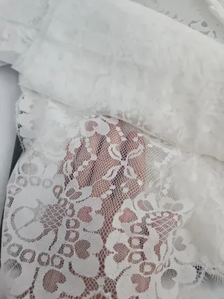 Mantilla madrina blanca 240x120cm + accesorios