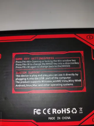 Teclado Gaming G61 Mini RGB