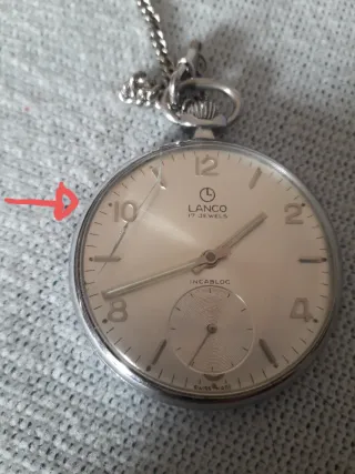 Orologio da tasca LANCO 17 jewels. Vintage 1950