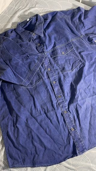 Camisa vaquera oversize azul