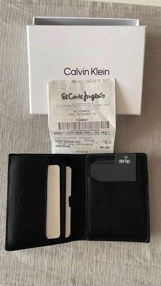 Cartera Calvin Klein Piel Negra