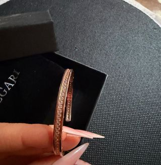 Bracciale Bulgari metallo dorato con pietre