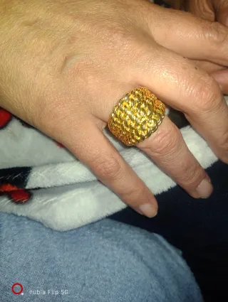 Sortija Oro 18K Trenzado