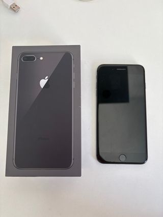 iPhone 8 Plus Space Gray con cargador