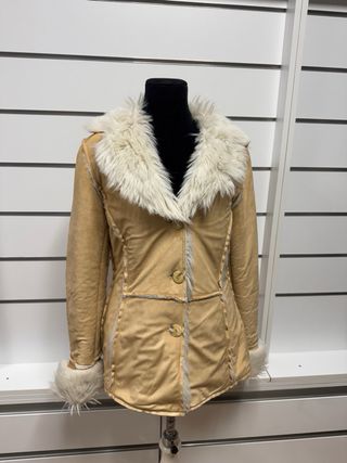 Chaqueta Stradivarius Vintage Boho Pelo - Talla S