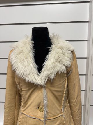 Chaqueta Stradivarius Vintage Boho Pelo - Talla S