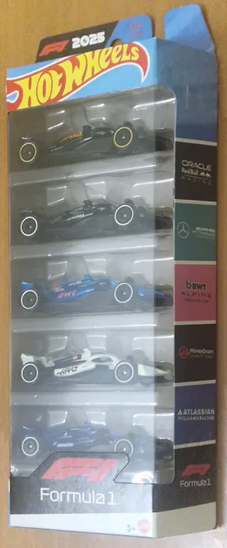 HotWheels Formula 1(2025) Set 5 Cars (quantity x2)