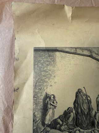 Lámina Grabado Duelo de Jerusalén
