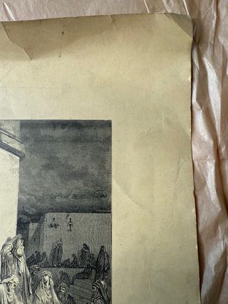 Lámina Grabado Duelo de Jerusalén