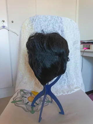 Peluca morena natural